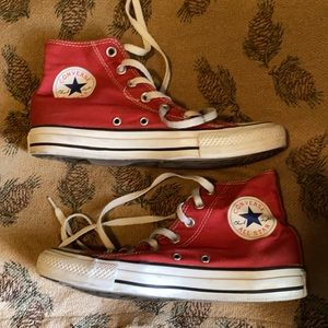 Red High Top Converse